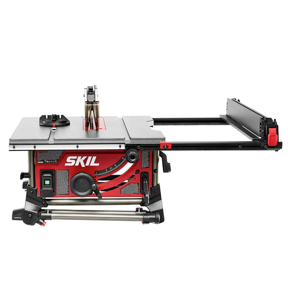SKIL 10" Portable Jobsite Table Saw, 15 Amp with Folding Stand, Rack & Pinion Fence Rails