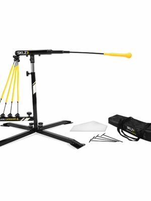 SKLZ Hurricane Category 4 Batting Trainer - Adjustable Solo Swing Trainer for Baseball & Softball Practice
