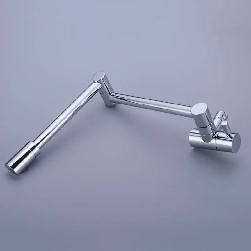 Sleek Stainless Steel Retractable Wall-Mounted Pot Filler Faucet for Kitchen by [Brand Name]