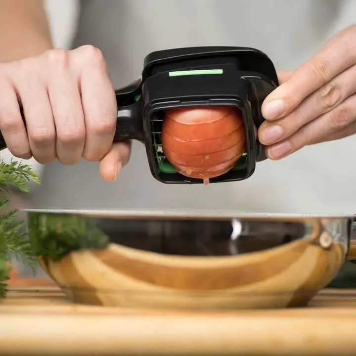 Slicie™ Stainless Steel Handheld Vegetable & Fruit Cutter with Interchangeable Blades