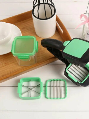 Slicie™ Stainless Steel Handheld Vegetable & Fruit Cutter with Interchangeable Blades