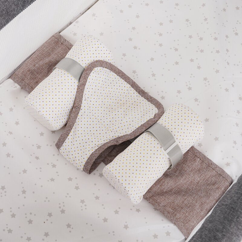 Smart Electric Baby Crib Bassinet with Music & Bluetooth, 5-Speed, Portable, Includes Remote & Carry Bag