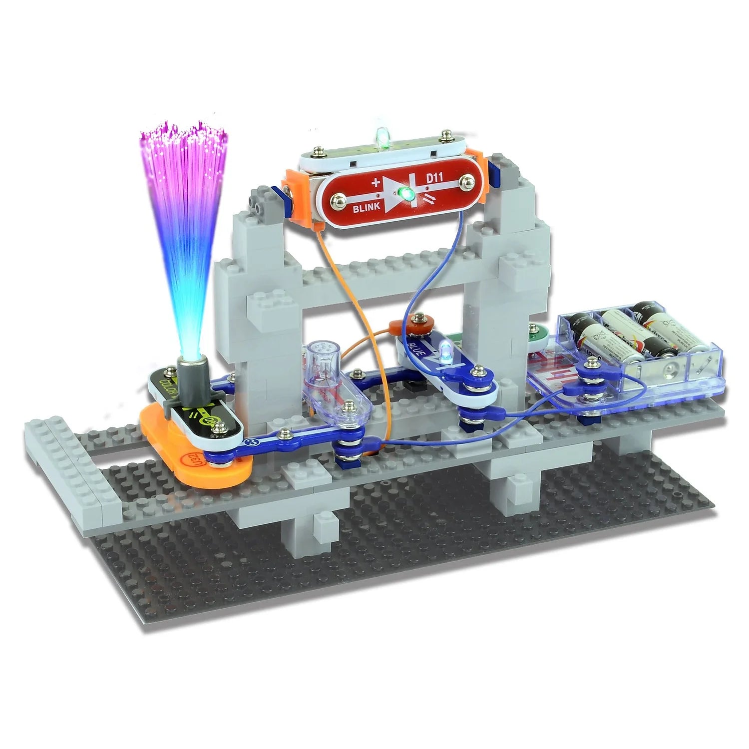 Snap Circuits BRIC: Structures Kit - Build with Lights, Sounds & 3D Circuits, Ages 8+