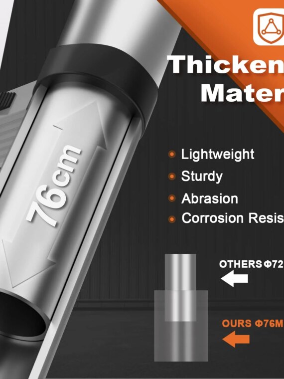 SocTone 12.5 FT Aluminum Telescoping Ladder with Stabilizers, Smart Locking, 330 lbs Capacity for Indoor/Outdoor Use