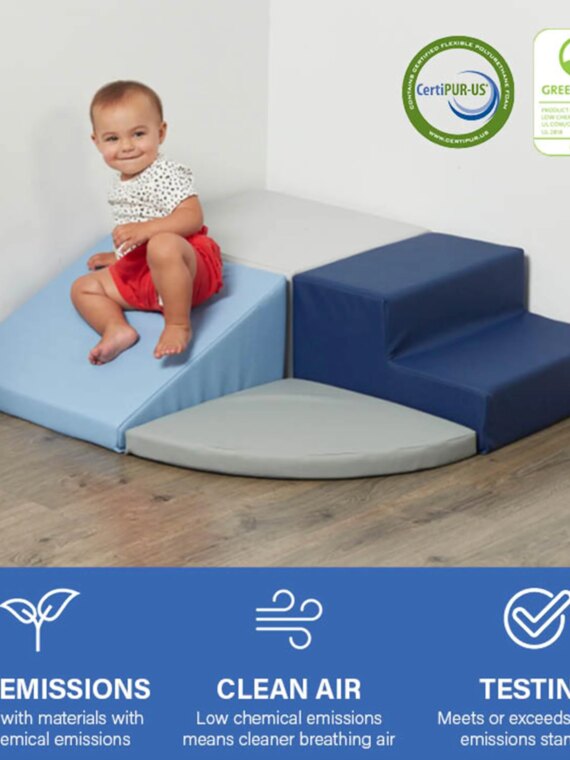 SoftScape Toddler Playtime Corner Climber, 4-Piece Set, Non-Slip, Safety Certified, Indoor Active Play for Ages 9 Months to 3 Years