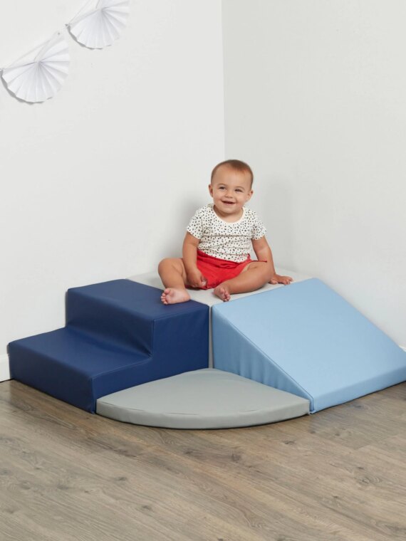 SoftScape Toddler Playtime Corner Climber, 4-Piece Set, Non-Slip, Safety Certified, Indoor Active Play for Ages 9 Months to 3 Years