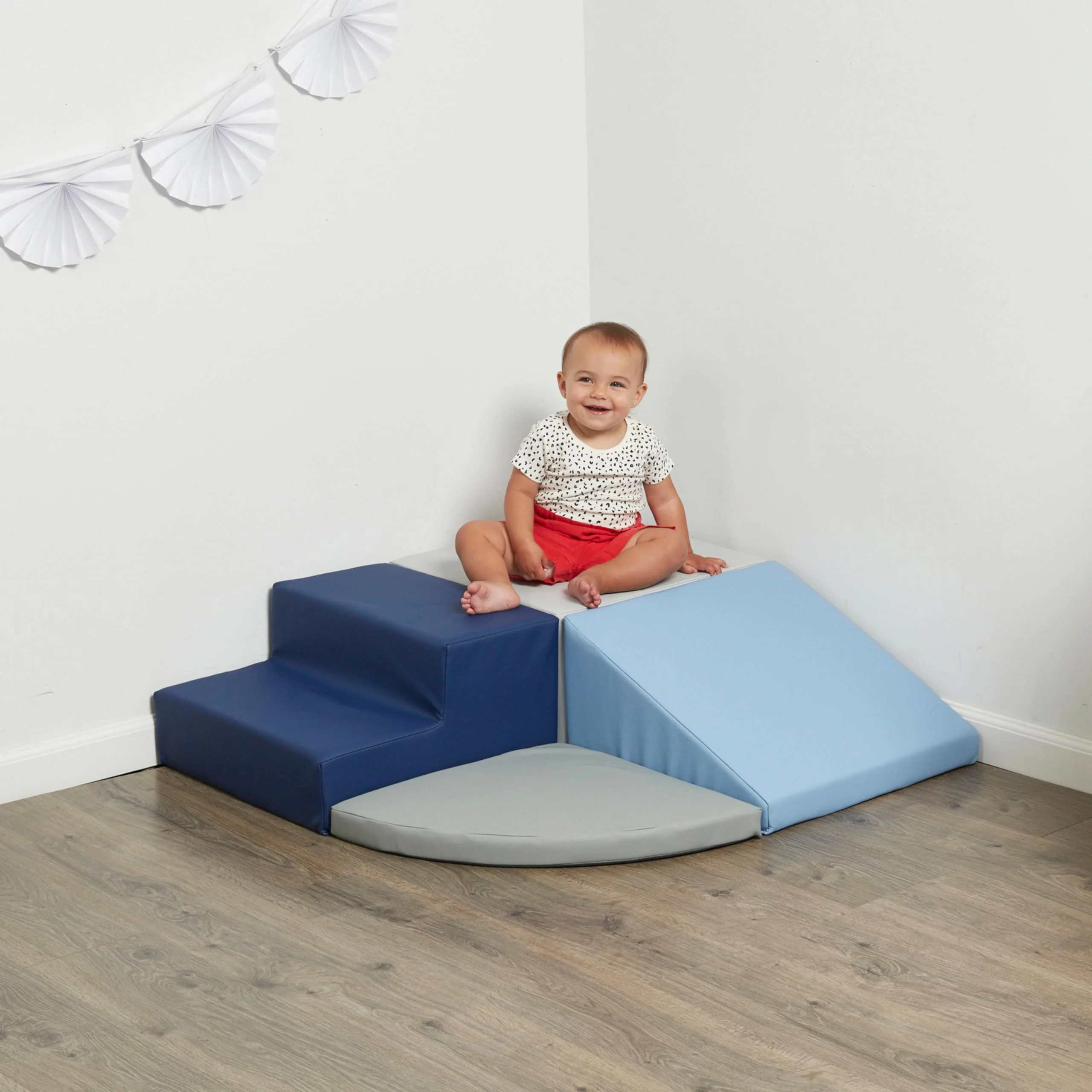 SoftScape Toddler Playtime Corner Climber, 4-Piece Set, Non-Slip, Safety Certified, Indoor Active Play for Ages 9 Months to 3 Years