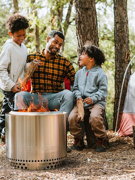 Solo Stove Bonfire 2.0 Smokeless Fire Pit with Stand, 19.5 Inch, Portable & Durable for Outdoor Use