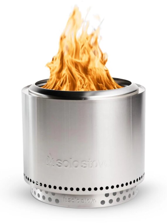 Solo Stove Bonfire 2.0 Smokeless Fire Pit with Stand, 19.5 Inch, Portable & Durable for Outdoor Use