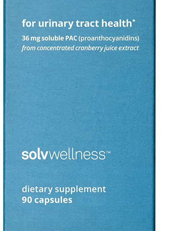 Solv Wellness Ellura Urinary Tract Health Supplement, 36 mg PAC, 90 Capsules