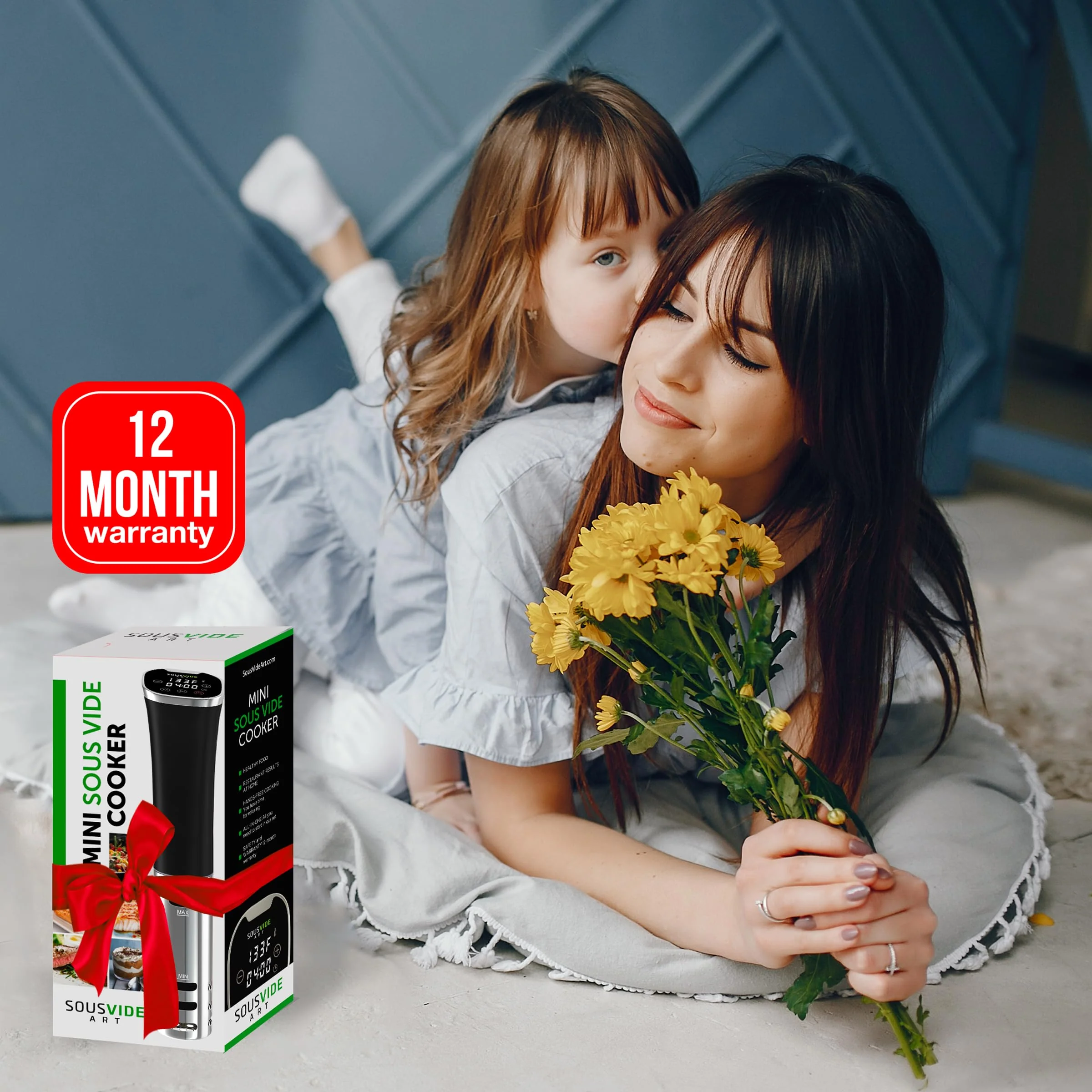 SOUSVIDE ART 800W Sous Vide Immersion Cooker Kit for Perfectly Cooked Meals