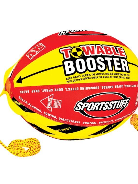 Sportsstuff Booster Ball Towable Tube Rope Performance Ball with 60ft 4100lb Strength Rope