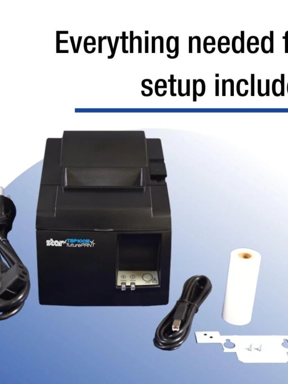 Star Micronics TSP143III Bluetooth Thermal Receipt Printer, High-Speed, iOS/Android/Windows Compatible