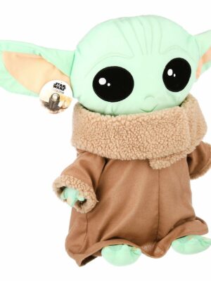 Star Wars The Mandalorian Baby Yoda Plush Pillow Buddy for Kids, Soft Cuddle Decorative Pillow