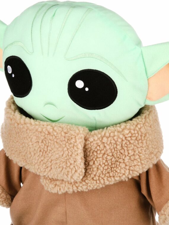 Star Wars The Mandalorian Baby Yoda Plush Pillow Buddy for Kids, Soft Cuddle Decorative Pillow