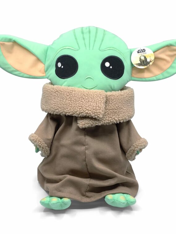 Star Wars The Mandalorian Baby Yoda Plush Pillow Buddy for Kids, Soft Cuddle Decorative Pillow