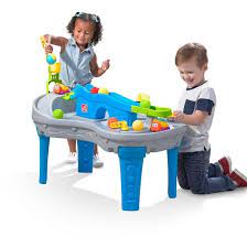 Step2 Ball Buddies Truckin & Rollin Interactive Play Table with Dump Trucks, Tongs & Balls for Kids 2+