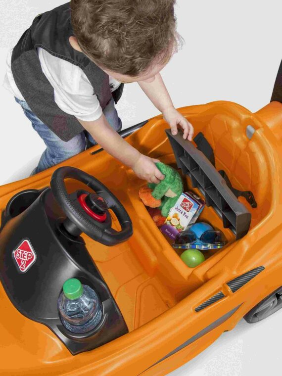 Step2 McLaren 570S Push Sports Car, Realistic Design, Whisper Wheels, Black, Unisex, Ages 18-48 Months