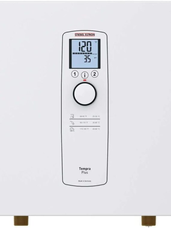 Stiebel Eltron Tempra 24 Plus Electric Tankless Water Heater, 24kW, Continuous Flow, Energy Efficient, Compact Design