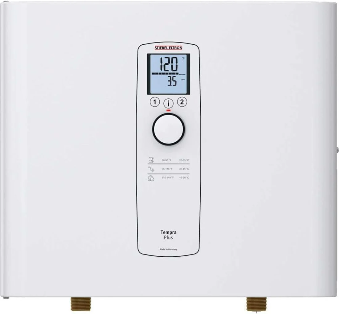 Stiebel Eltron Tempra 24 Plus Electric Tankless Water Heater, 24kW, Continuous Flow, Energy Efficient, Compact Design