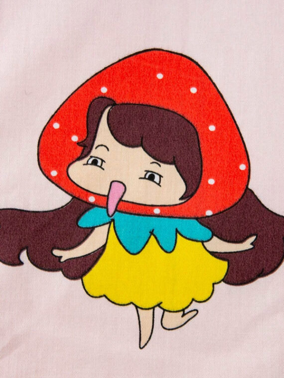 Strawberry Cotton Applique Embroidery Kit - 100% Cotton, 120x150 cm, Soft & Warm for All Seasons