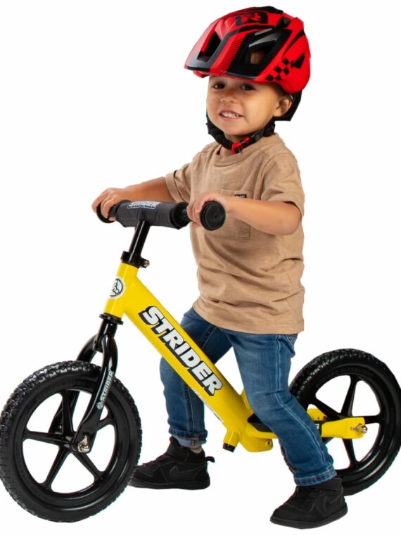 Strider 12 Sport Balance Bike, Yellow - Lightweight, Adjustable Seat, Ages 18 Months to 5 Years
