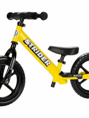 Strider 12 Sport Balance Bike, Yellow - Lightweight, Adjustable Seat, Ages 18 Months to 5 Years