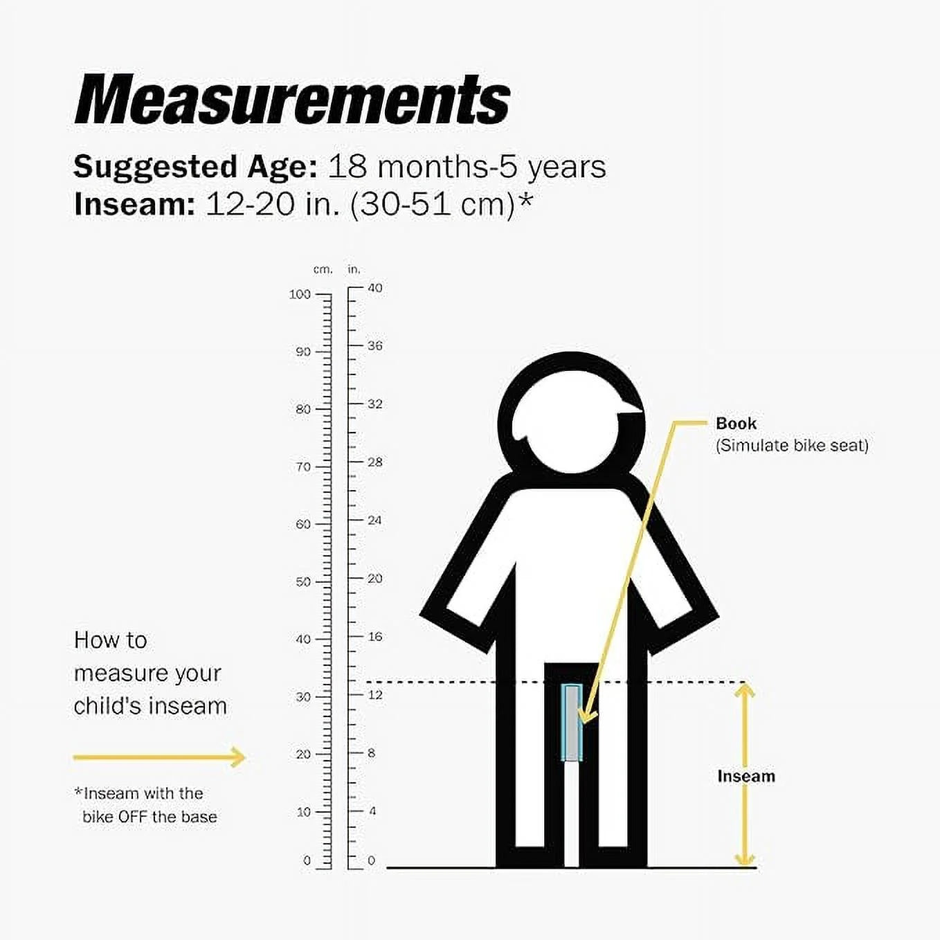 Strider 12 Sport Balance Bike, Yellow - Lightweight, Adjustable Seat, Ages 18 Months to 5 Years