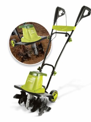 Sun Joe TJ604E 16-Inch Electric Garden Tiller & Cultivator, 13.5-Amp, 370 RPM, Adjustable Wheels