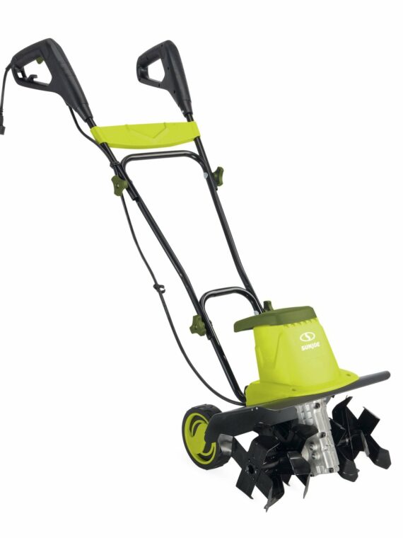 Sun Joe TJ604E 16-Inch Electric Garden Tiller & Cultivator, 13.5-Amp, 370 RPM, Adjustable Wheels