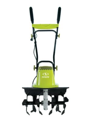 Sun Joe TJ604E Electric Garden Tiller, 16-Inch, 13.5 Amp Motor, Foldable Handle, Steel Tines
