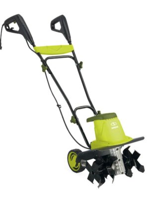 Sun Joe TJ604E Electric Garden Tiller, 16-Inch, 13.5 Amp Motor, Foldable Handle, Steel Tines