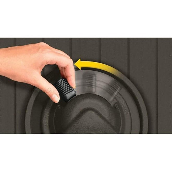 Suncast Aquawinder Auto Rewind Hose Reel, 125' Capacity, Water Powered, Resin, Java, 2 Pack