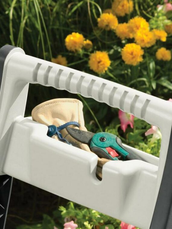 Suncast Hosemobile 175 ft. Hose Reel Cart, Durable Resin, Gray, Portable with Wheels