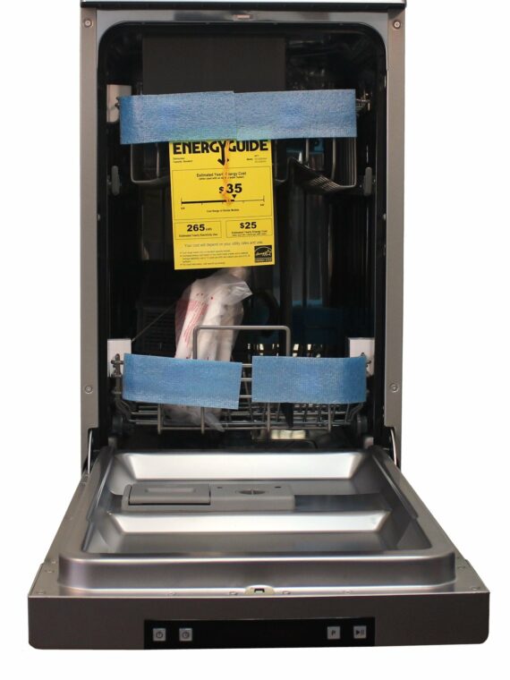 Sunpentown 18" Energy Star Portable Dishwasher, Stainless Steel, 8 Place Settings, 6 Wash Programs