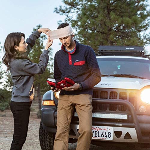 Surviveware Premium 200-Piece First Aid Kit for Cars, Camping, and Outdoor Use - Water & Rip Resistant, MOLLE Compatible