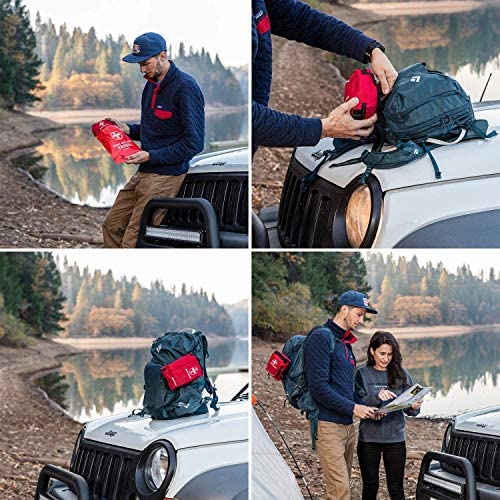 Surviveware Premium 200-Piece First Aid Kit for Cars, Camping, and Outdoor Use - Water & Rip Resistant, MOLLE Compatible