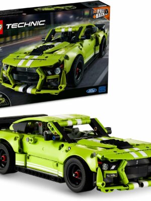 Technic Ford Mustang Shelby GT500 AR Race Car Toy Set, 544 Pieces, Ages 9+, with Pull-Back Motors and AR App Integration