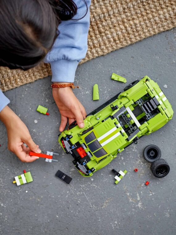 Technic Ford Mustang Shelby GT500 AR Race Car Toy Set, 544 Pieces, Ages 9+, with Pull-Back Motors and AR App Integration