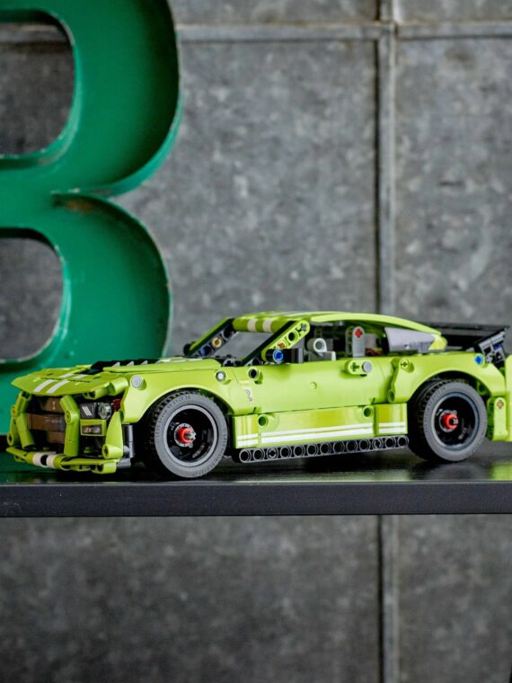 Technic Ford Mustang Shelby GT500 AR Race Car Toy Set, 544 Pieces, Ages 9+, with Pull-Back Motors and AR App Integration
