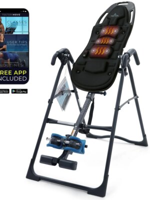Teeter EP-560 Inversion Table, FDA Registered, ComforTrak Backrest, 300 lb Capacity, Includes Acupressure Nodes & Lumbar Bridge