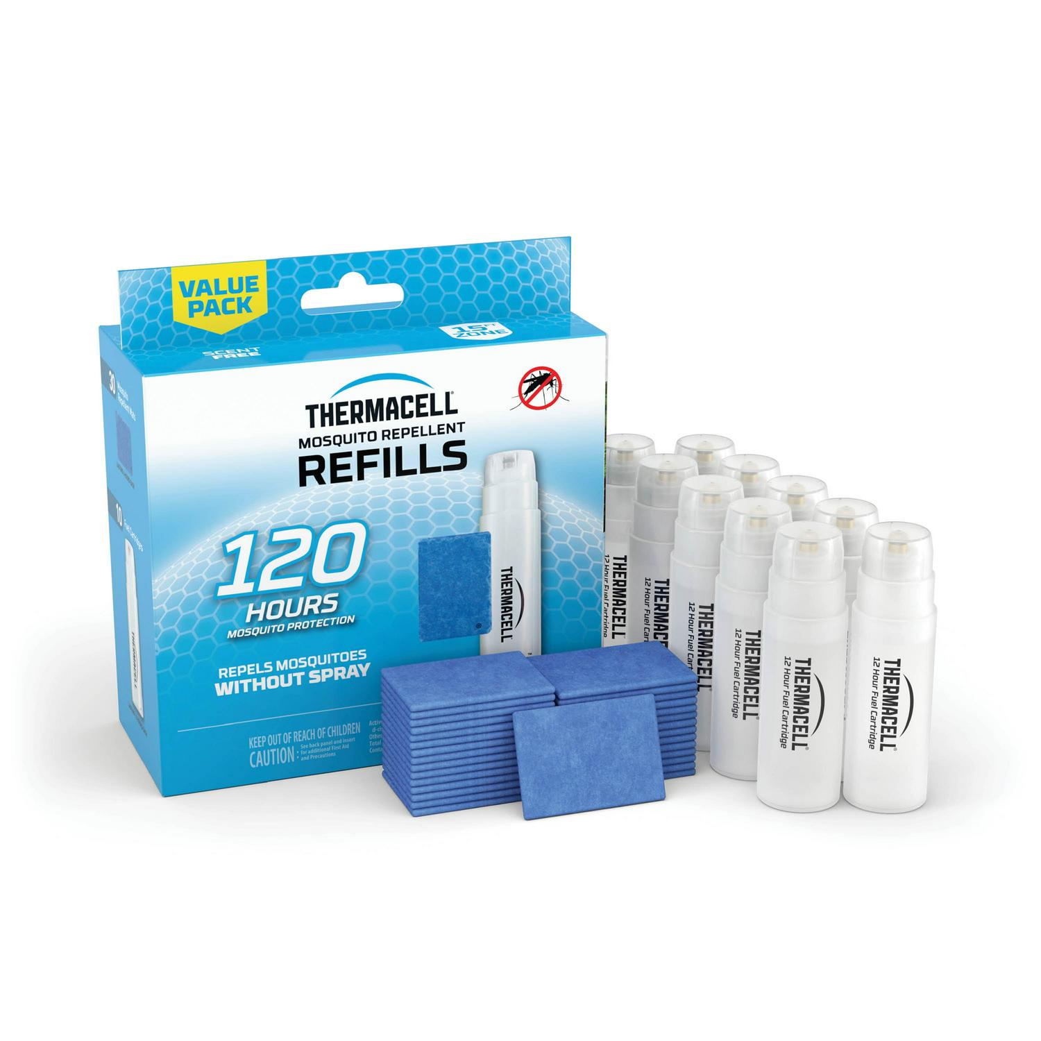 Thermacell Mosquito Repellent Refills, 120-Hour Protection, 10 Pack, Cordless & DEET-Free