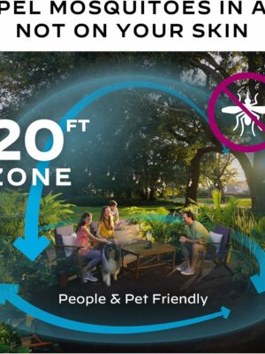 Thermacell Rechargeable Mosquito Repeller Refills – 20ft Protection, DEET-Free, Compatible with E-Series & Radius