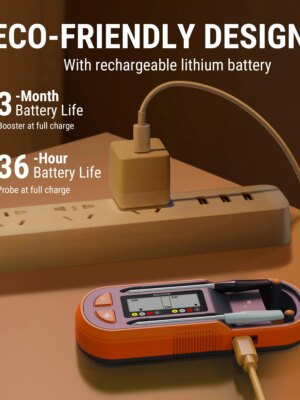 ThermoPro TempSpike Plus Wireless Meat Thermometer, 600ft Bluetooth Range, Color-Coded Probes, Smart Display, Waterproof