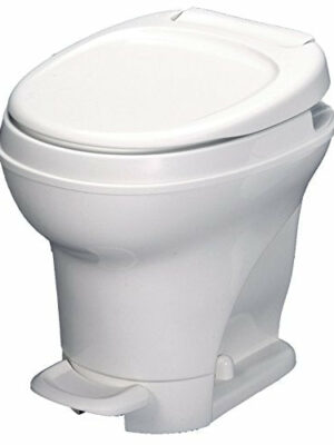 Thetford Aqua-Magic V High Profile RV Toilet, White, Pedal Flush, 17.5" Seat Height, Lightweight, Durable