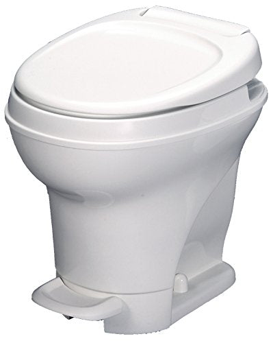 Thetford Aqua-Magic V High Profile RV Toilet, White, Pedal Flush, 17.5" Seat Height, Lightweight, Durable