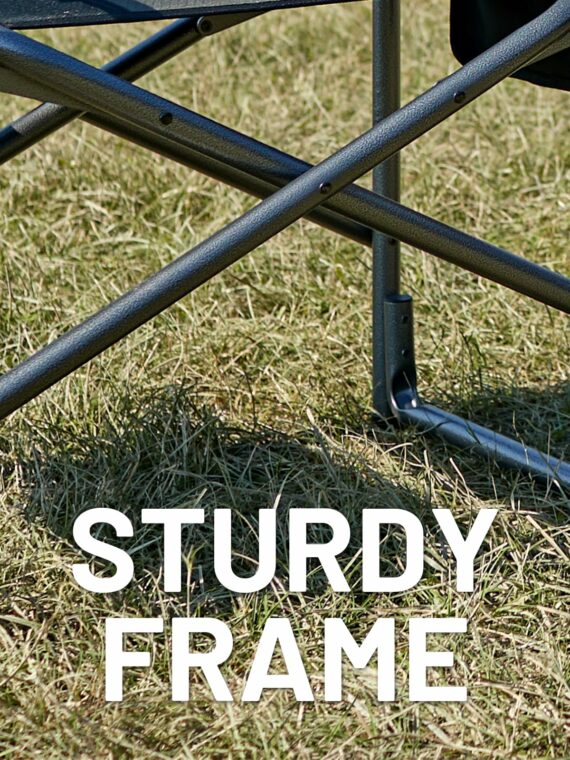 TIMBER RIDGE 2-Pack Oversized Lightweight Camping Chairs with Side Table, 400 lbs Capacity, Portable Folding Seats