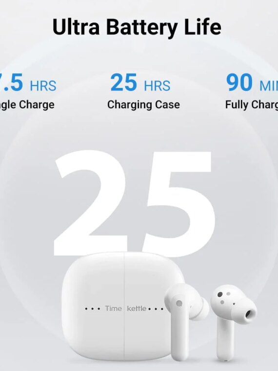 Timekettle M3 Translator Earbuds, 40-Language 2-Way Translation, Noise Cancellation, Bluetooth, 25hr Battery