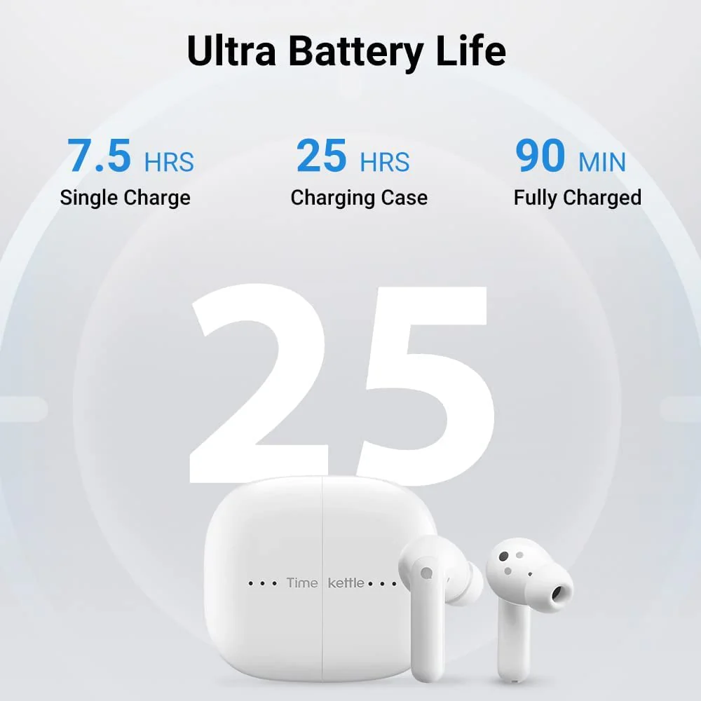 Timekettle M3 Translator Earbuds, 40-Language 2-Way Translation, Noise Cancellation, Bluetooth, 25hr Battery