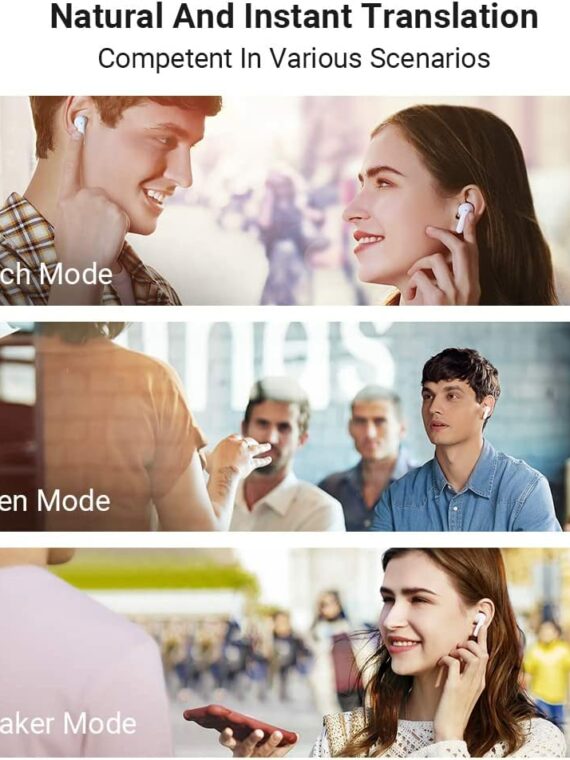 Timekettle M3 Translator Earbuds, 40-Language 2-Way Translation, Noise Cancellation, Bluetooth, 25hr Battery